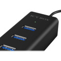 ICYBOX IB-HUB1409-U3 IcyBox 4x Port USB 3.0 Hub, Black