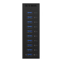 ICYBOX IB-AC6110 IcyBox 10 x Port USB 3.0 Hub with USB charge port, Black