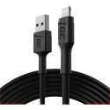 GREENCELL Cable GC PowerStream USB-A - Lightning 120cm Apple 2.4A