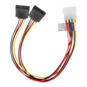 LANBERG CA-HDSA-11CU-0030 Lanberg power cable MOLEX(M)->SATA(F) x2 30cm