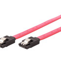 GEMBIRD CC-SATAM-DATA-0.1M Gembird Serial ATA III 10 cm Data Cable, metal clips, red