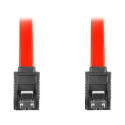 LANBERG CA-SASA-14CC-0050-R Lanberg cable SATA DATA II (3GB/S) F/F 50cm METAL CLIPS RED