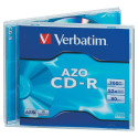 VERBATIM 43327 CD-R Verbatim jewel case 10 700MB 52x Crystal DataLife+ AZO