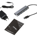 I-TEC USB 3.0 Metal Charging HUB 4 Port with power adaptor,  4x USB charging port. For Tablets Noteb