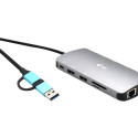 I-TEC USB-C Metal Nano Dock 2xHDMI 1xVGA 1xSD Cardreader 1xmicroSD Cardreader 1xGLAN 3xUSB 2.0 1xUSB