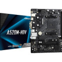 ASRock emaplaat A520M-HDV AM4 mATX 2xDDR4 4xSATA3 1xUltra M.2 1xPCIe 3.0x16 1xPCIe 3.0 x1 D-Sub DVI-D HDMI