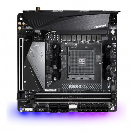 GIGABYTE B550I AORUS PRO AX AM4 DDR4 2xM.2 4xSATA WiFi DP HDMI mITX MB