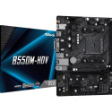 ASRock emaplaat B550M-HDV mATX 3rd Gen AMD AM4 DDR4 4733+ 1 x3.0 PCIe 16x4.0 HDMI DVI-D D-Sub 7.1 C