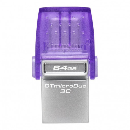 KINGSTON 64GB DataTraveler microDuo 3C 200MB/s kahepoolne USB-A + USB-C mälupulk
