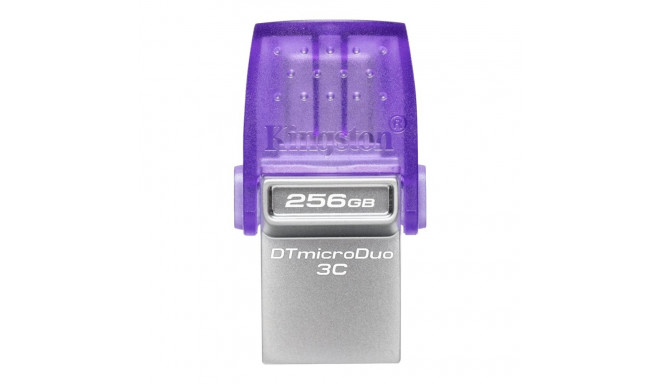 KINGSTON 256GB DataTraveler microDuo 3C 200MB/s kahepoolne USB-A + USB-C.