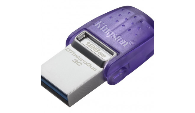 KINGSTON 128GB DataTraveler microDuo 3C 200MB/s kahepoolne USB-A + USB-C mälupulk