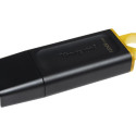 Kingston mälupulk 128GB DataTraveler Exodia USB 3.2 , must/kollane