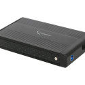 GEMBIRD EE3-U3S-3 HDD external enclosure Gembird for 3.5 SATA - USB 3.0, Aluminium, Black