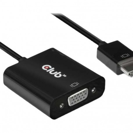 CLUB 3D HDMI 1.4 VGA aktiivne adapter heliga M/F