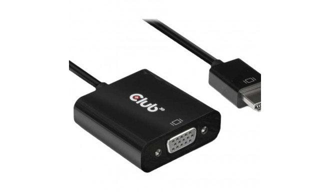 CLUB 3D HDMI 1.4 VGA aktiivne adapter heliga M/F