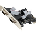 gembird SPC-22 PCI Express kaart 2x serial madal profiil