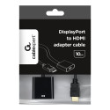 GEMBIRD A-DPM-HDMIF-002 Displayport male to HDMI female adapter 10cm black