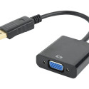 GEMBIRD A-DPM-VGAF-02 Gembird adapter displayport 1.1->VGA, on cable, black