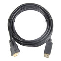 Gembird cable Displayport (M) - DVI-D (24+1) 1.8m (CC-DPM-DVIM-6)