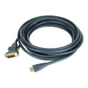 GEMBIRD CC-HDMI-DVI-10 Gembird HDMI to DVI male-male cable with gold-plated connectors, 3m, bulk pac