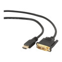 GEMBIRD CC-HDMI-DVI-10 Gembird HDMI to DVI male-male cable with gold-plated connectors, 3m, bulk pac