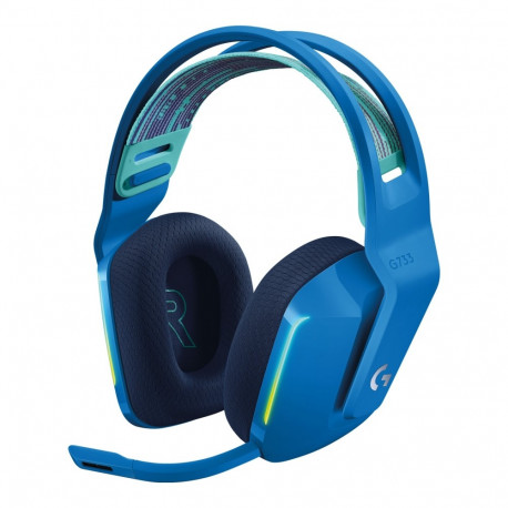 logitech G G733 LIGHTSPEED juhtmevabad RGB mängurikõrvaklapid täissuuruses 2.4 GHz juhtmevabad sinin