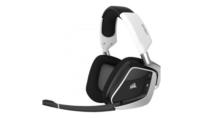 CORSAIR GAMING VOID RGB ELITE juhtmevabad premium mänguri kõrvaklapid 7.1 ruumilise heliga valge EU 