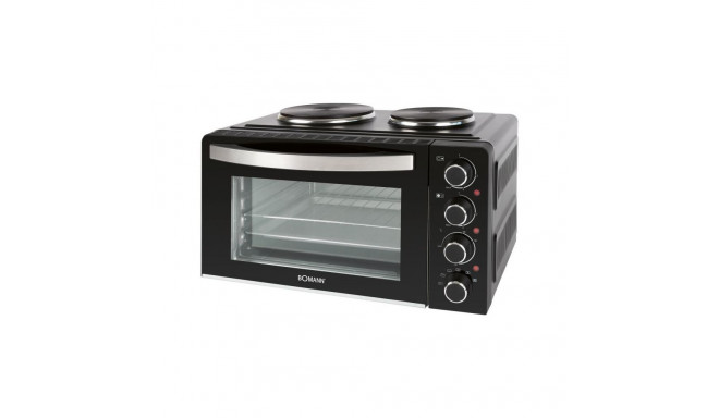 Table cooker with oven, portable double hotplate Bomann