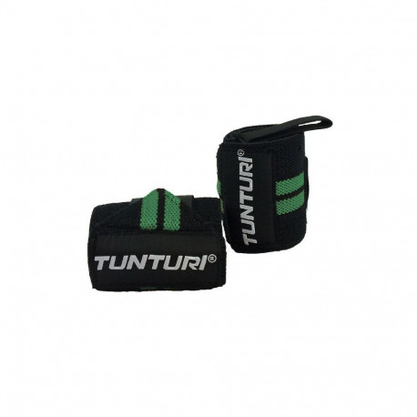 Randmerihmad TUNTURI Wrist Wraps, rohelised
