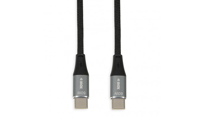 iBOX IKUTC USB-C cable 60W 2m Black