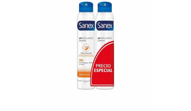 Spray Deodorant Sanex Sensitive 2 Units 200 ml