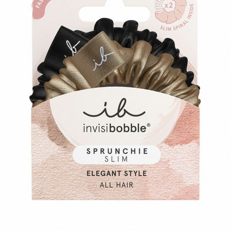 Hair ties Invisibobble   Black Golden (2 Units)