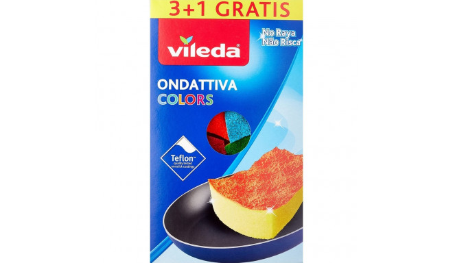 Koorija Vileda 169492 Kollane Sinine Roheline Oranž Roosa Polüuretaan (4 Tükid, osad) (1 Ühikut)