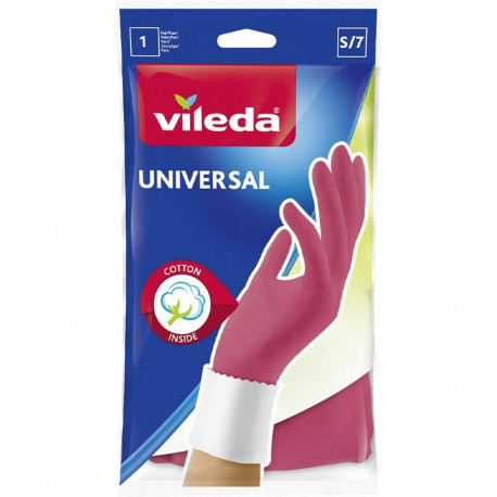 Disposable Gloves Vileda 166564 Pink S