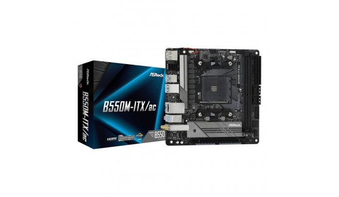 Emaplaat ASRock B550M-ITX/ac AMD B550 AMD AM4