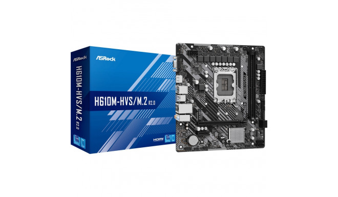 ASRock emaplaat H610M-HVS/M.2 R2.0 Intel H610 LGA 1700