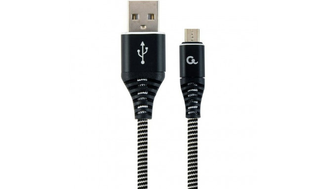 USB-kaabel-mikro USB GEMBIRD CC-USB2B-AMMBM-2M-BW Must 2 m