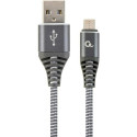 USB-kaabel-mikro USB GEMBIRD CC-USB2B-AMmBM-1M-WB2 Hall Valge/Hall 1 m