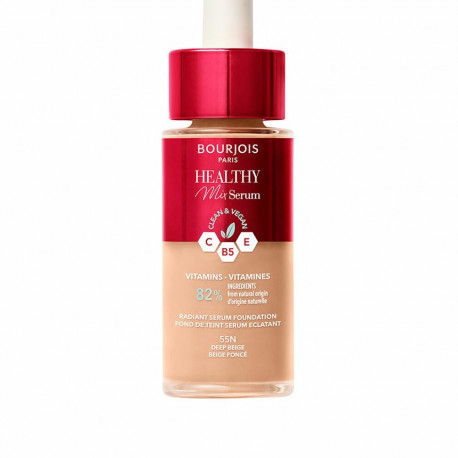 Liquid Make Up Base Bourjois Healthy Mix Serum Nº 55N Deep beige 30 ml
