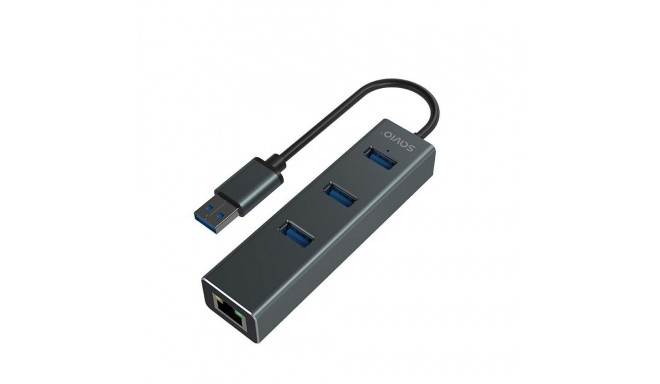 4-Port USB Hub Savio AK-58 Ethernet (RJ-45) Hall