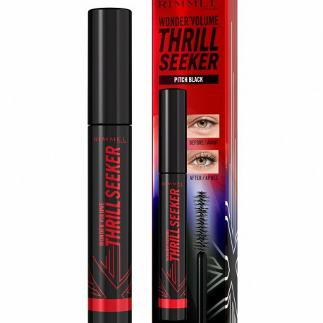 Mascara Rimmel London Volume Thrill Seeker Nº 004 Pitch Black Nº 004-Pitch Black 8 ml