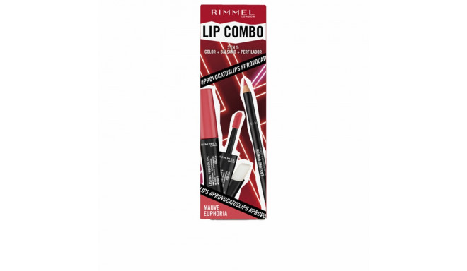 Kosmētikas komplekts Rimmel London Lip Combo 3 Daudzums Mauve Euphoria