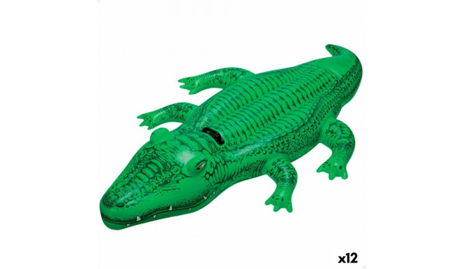 Inflatable pool figure Intex Crocodile 168 x 86 cm (12 Units)
