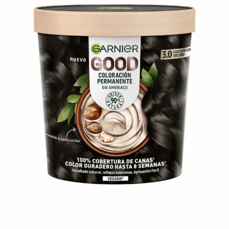 Püsivärv Garnier Good Tume kastan Nº 3.0 Nº 3.0 Castano Oscuro 217 ml (1 Ühikut)