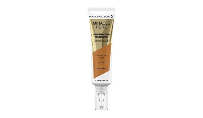 Grima Bāzes Krēms Max Factor Miracle Pure Nº 89 Warm praline Spf 30 30 ml