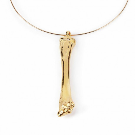 Naiste Kaelakee Shabama Been Messing kullaga kaetud Jäik 13 cm