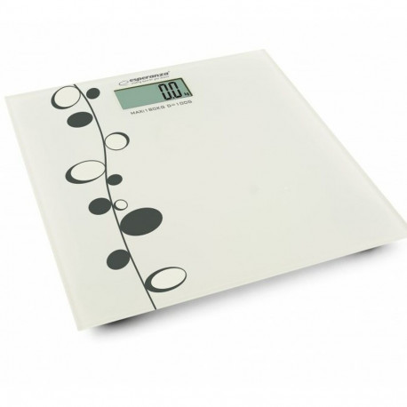 Digital Bathroom Scales Esperanza EBS005 White Glass
