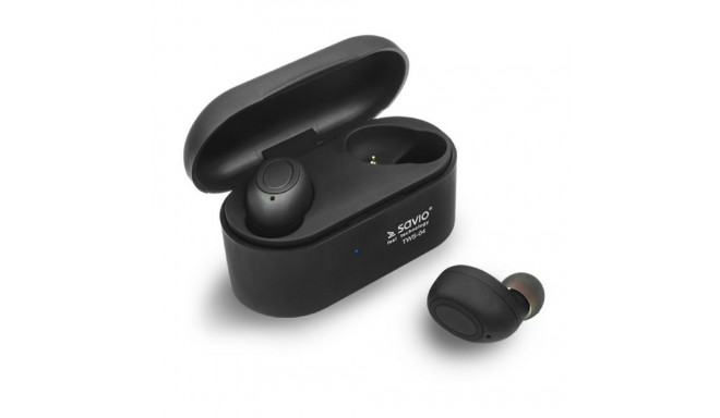 In-ear Bluetooth Headphones Savio TWS-04 Black Graphite