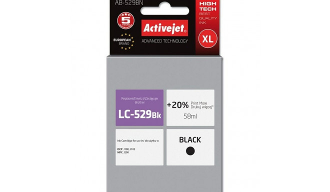 Originaalne Tindikassett Activejet AB-529BN Must