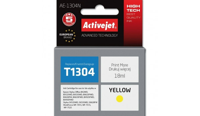Originaalne Tindikassett Activejet AE-1304N Kollane